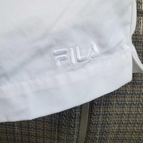 Men's FILA Stretch Button White Tennis Shorts Size 36. BRAND NEW NWT - Picture 3 of 6